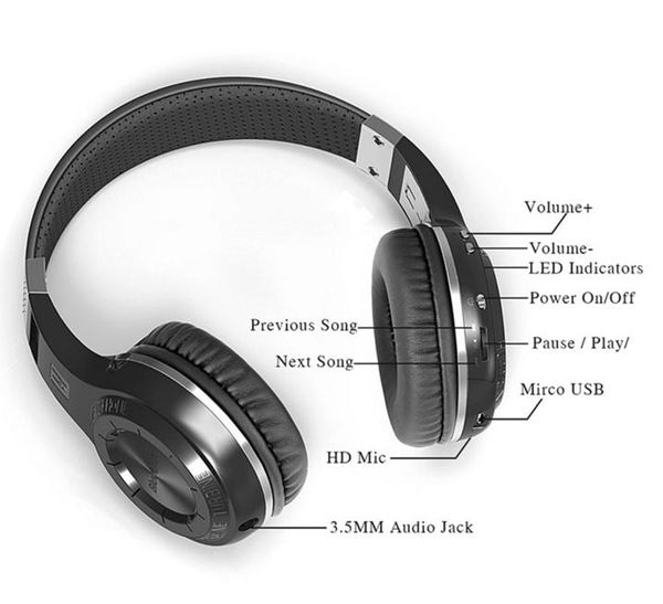

хорошо bluedio ht беспроводной bluetooth гарнитуры музыкальные спортивные бегущие стерео наушники складная компьютерная игра гарнитура оголо