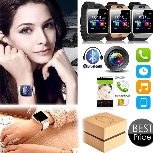 

smart watch dz09 with camera bluetooth wristwatch sim card smartwatch for ios android phones support multi language