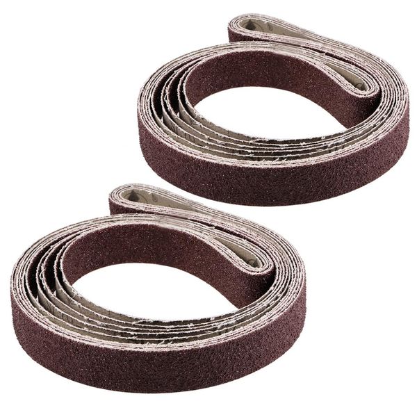 

uxcell sanding belt aluminum oxide grit sand belts 40 grit 10pcs