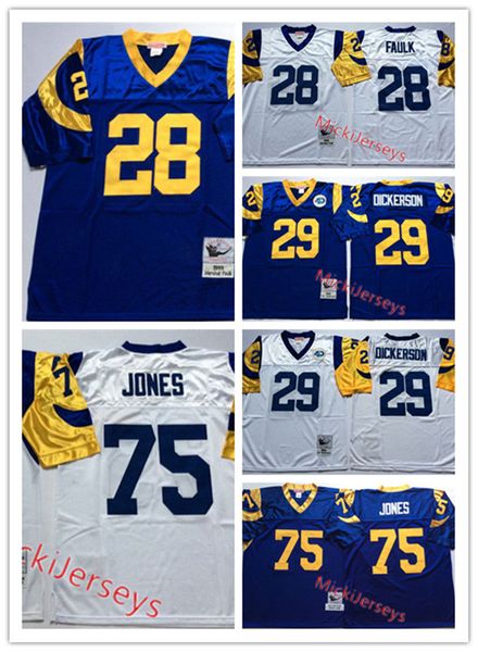 

Men 28 mar hall faulk vintage football jer ey titched royal white 29 eric dicker on 75 deacon jone t loui jer ey m 3xl
