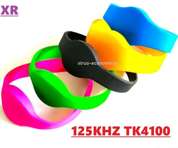 Склад! 100 шт. RFID Wristband Classic 125 кГц EM4100 / TK4100 Watch EM Silicone Bractband Bracte Bracte Control Control Карточки в карте контроля доступа