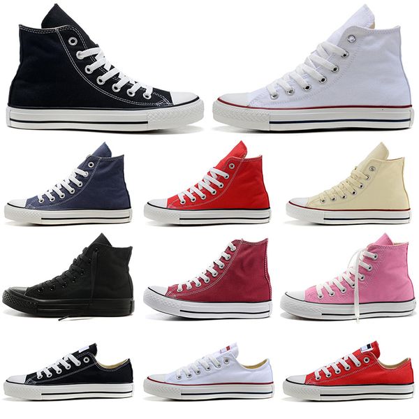 

2019 конструктор холст обувь случайные скейтборда кроссовки мужчины женщины 10s черный белый темно-синий красный мода классический проскальз