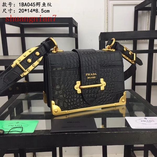 

2019 luxe off Высококачественная белая женская сумка через плечо из кожи крокодила с рисунком