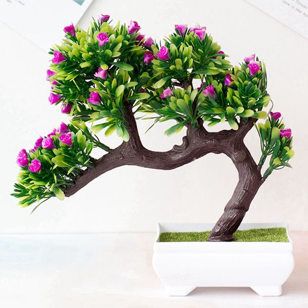 

fake artificial green plant bonsai potted simulation flowers tree home/office