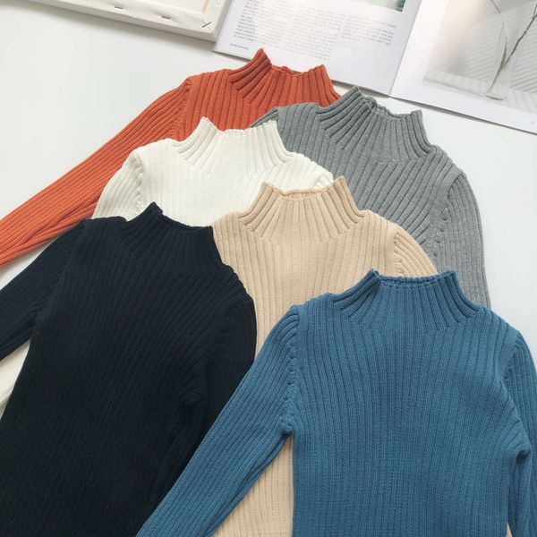 

boys' autumn pullover kids' boys' foreign style semi-turtleneck base knitwear knitwear sweater knitted sweater shirt, Blue