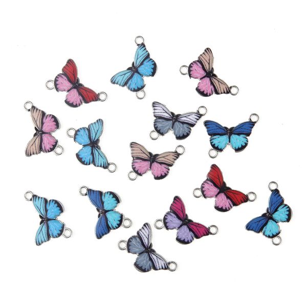 10Pcs Mixed Color Drop Oil Bee Animal Connectors DIY Necklace Bracelet Jewelry