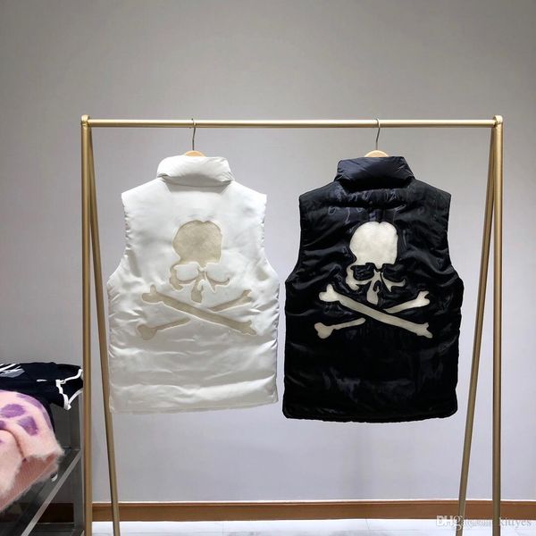 

falection 19fw mastermind japan mmj transparent skull down vest gilet jacket, Black;brown