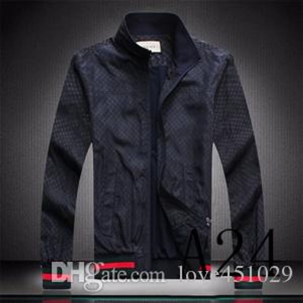 

fashion designer coat windbreaker long-sleeved men's jacket clothing zipper with animal letter pattern large size clothes m-3xl 02, Black;brown
