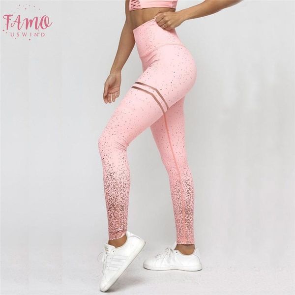 

new ale women pink rosed gold print leggings high waist women sportwear clothes black fitness leggins, Black;white