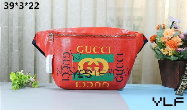 

new men women pu shoulder guccι bag waist pack crossbody bag fashion brand chest bag handbag metal chain strap high quality