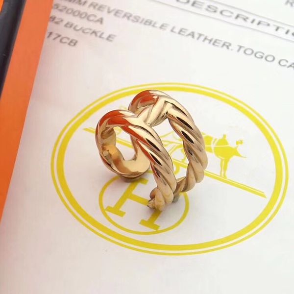 

luxury designer jewelry women rings stainless steel jewelry wholesale fashion h rings silver rose gold ring accessories ing