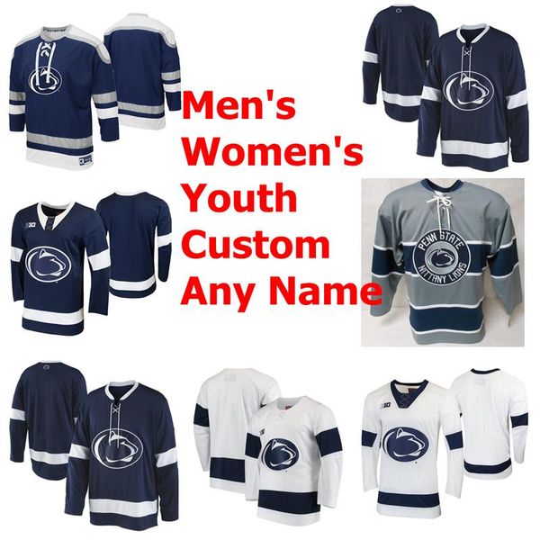 

penn state nittany lions колледж хоккей мужского никита павлычев джерси конноры maceachern mcmenamin kris миллари пользовательский прошитый, Black;red