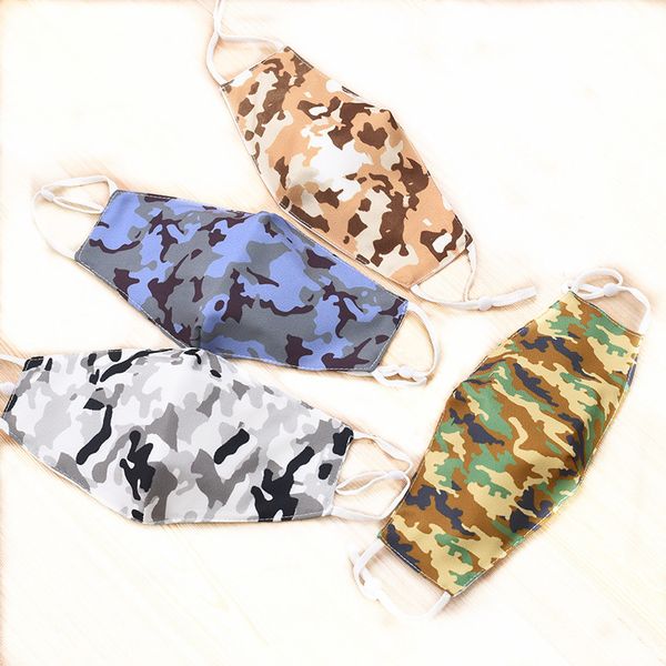 

factory camo face mask 4color masks motorcycle face mask cycling cotton mask in stock, Blue