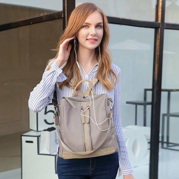 

new women's backpack, backpack, oxford cloth, korean version, large capacity outdoor wear-resistant travel backpack