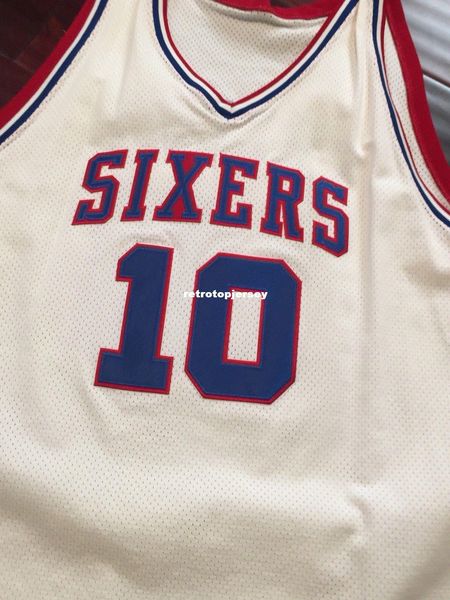

100% топ мо щеки # 10 mitchell ness sewn jersey айверсон mens vest размер xs-6xl сшитые баскетбольные майки ncaa, Black;blue
