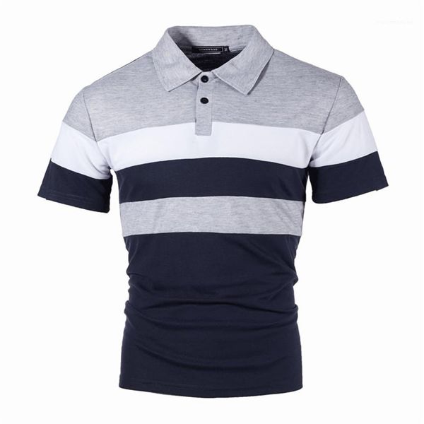 

short sleeve lapel neck polo 2020 summer mens clothing luxury mens designer polo fashionable urban style stripe printed, White;black