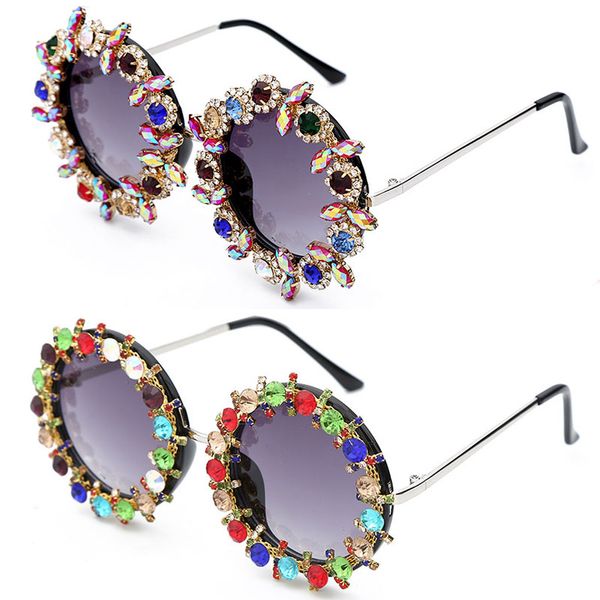 

sunglasses designer luxury fashion fashion women 2020 rhinestone sunglasses mirror mens charm diamond colorful gorgeous goggles eyeglas rhfd, White;black