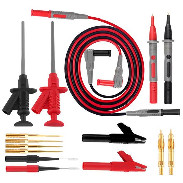 

auto repair tool multimeter meter pen line test kit, digital multimeter lead, with alligator clip, multi-function test probe t