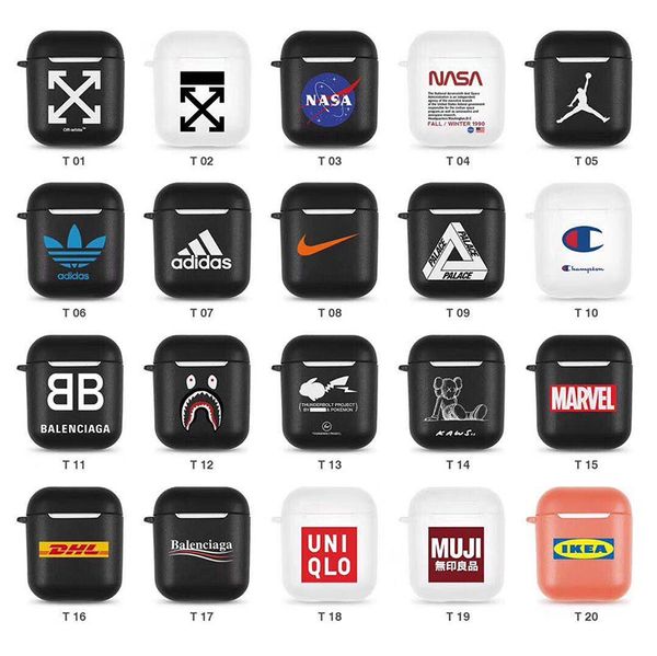 

designer airpods case tpu protective cover luxury style fashion airpods cases designer earphone case gift for airpods 20 styles