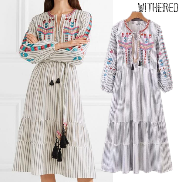 

withered england indie folk vintage floral embroidery bohemian maxi dress women vestidos de fiesta de noche vestidos blazers, White;black