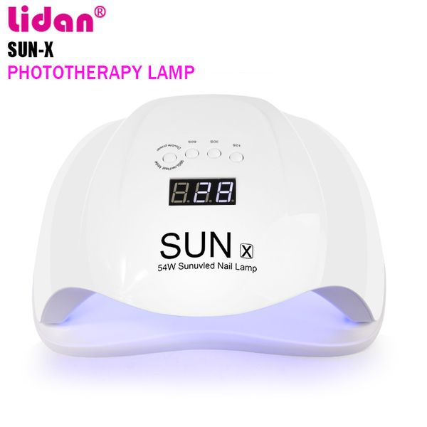 

lidan sun x lamp for nail 54 w uv gel curing lamp gel curing polish uv light with timer kit