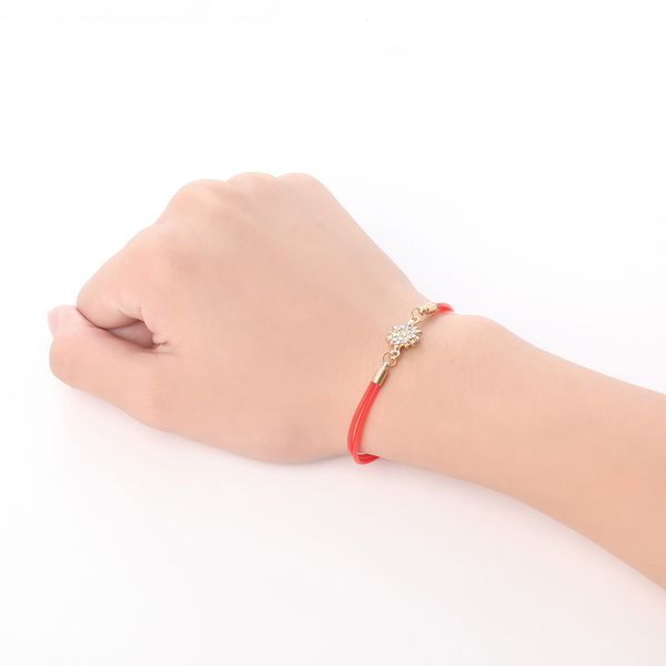 

the sun diamond flower alloy bracelet pu organization bracelet, Golden;silver