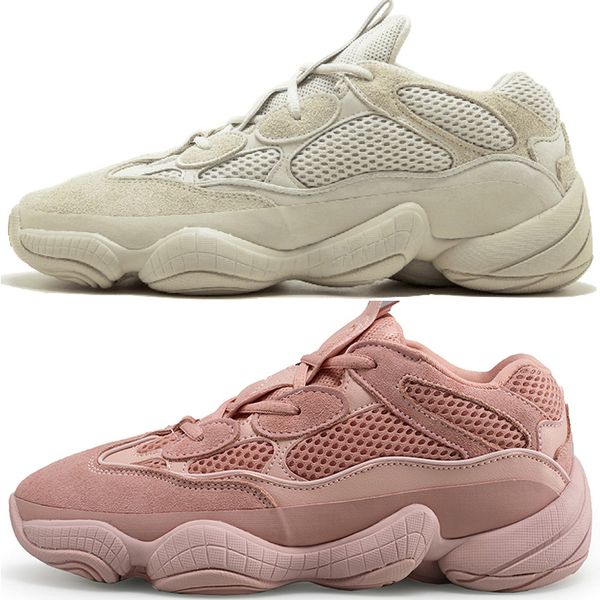 

Hot New 500 Desert Rat Blush 500s Salt Super Moon Yellow 3M Utility Black mens running shoes for men women sports sneakers designer trainers