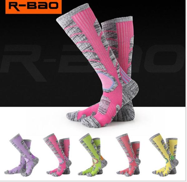 

new hiking hiking socks long tube ski socks thick towel socks, Black