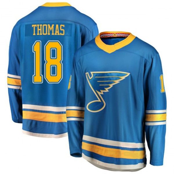 2020 2019 Stanley Cup Final Alternate Light Blue Custom Robert Thomas