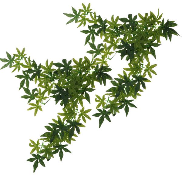 

2 pcs 50cm bendable reptiles vine green jungle climber vines terrarium habitat ornament