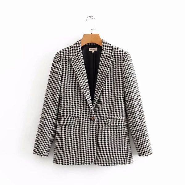 

c5717-6955 женские платья новые товары тысячи птиц повседневный костюм куртка, Black;white