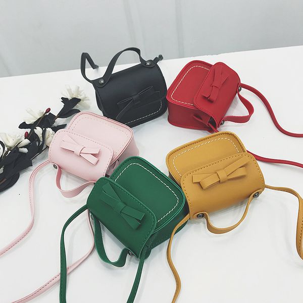

2020 brand new toddler baby messenger bags children kids girls princess shoulder bag handbag solid bowknot princess coin purses