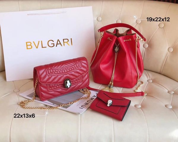 

three-piece designers handbag explosion models selling style real leather high leather quality luxury handbag handbag shoulder bag--11