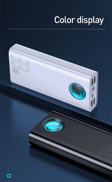 

baseus 30000mah power bank quick charge 3.0 usb c pd fast charging powerbank for iphone huawei portable exterbal battery charger