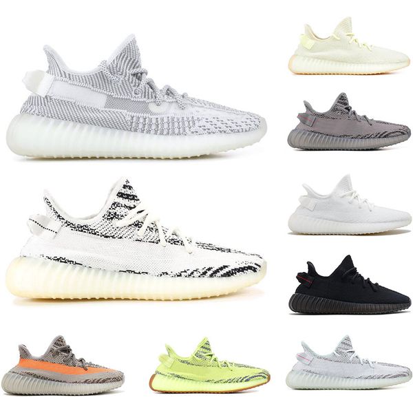 

3M Reflective Static butter Cream shoes Beluga Zebra Copper Black red Bred Zebra Black white Cream White kanye west size 36-45