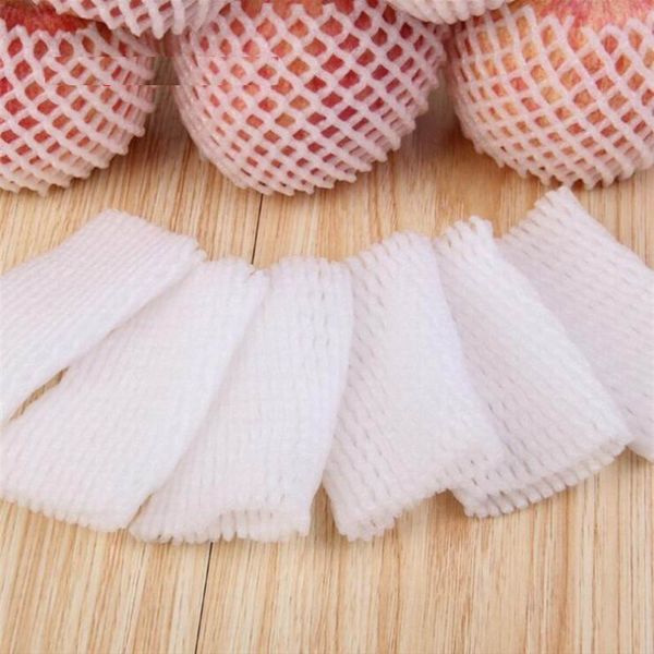 

white epe foam mesh sleeve net for apple pear egg packing bag material fast send