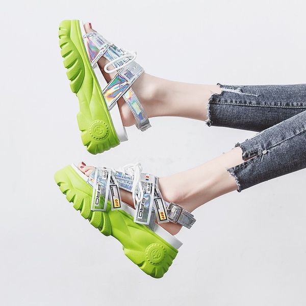 

Women wedge chunky heel andal ummer platform beach ladie hoe high heeled andalia comfortable ca ual andal