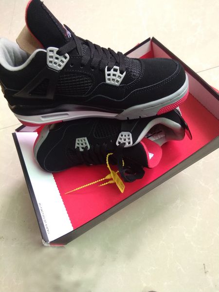

2019 black 4 og бред 308497-060 красный 4с iv пинает mensports обувь кроссовки хорошего качества с origin баскетбольный аль box