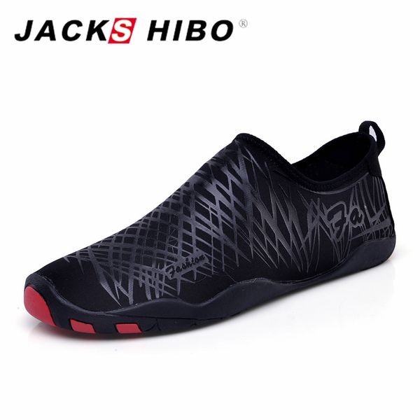 

jackshibo aqua water shoes man women swimming pool waterpark beach shoes quality big plus size sandalias zapatos de muje