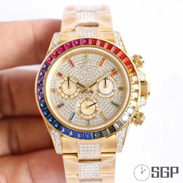 

sgp factory literally k movement adopts 7750 waterproof luminous orologio di lusso luxury mens watches montre de luxe, Slivery;brown