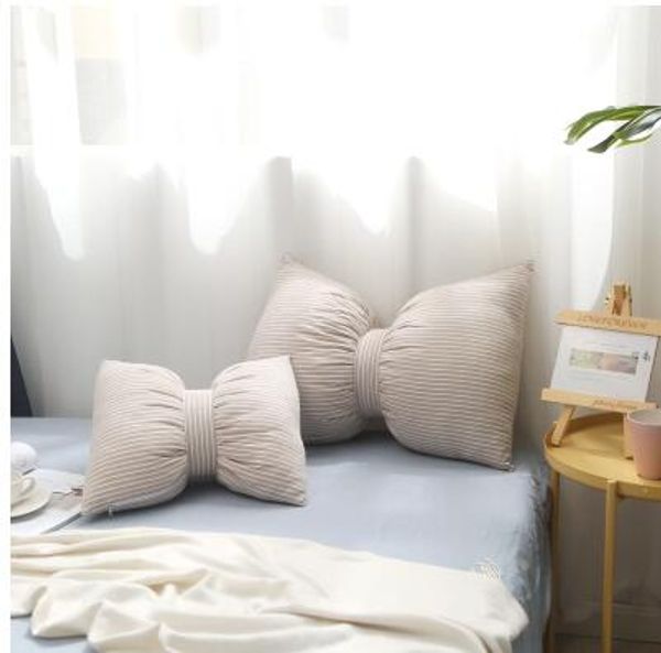 

bow pillow girl heart pillow cute large neck