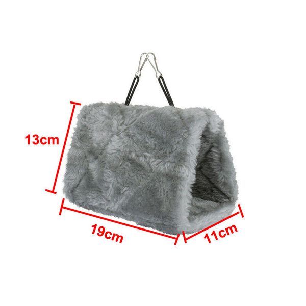 

square bird parrot nest soft plush bird parrot hammock warm hanging bed for pet cave cage hut tent toy house for small animals