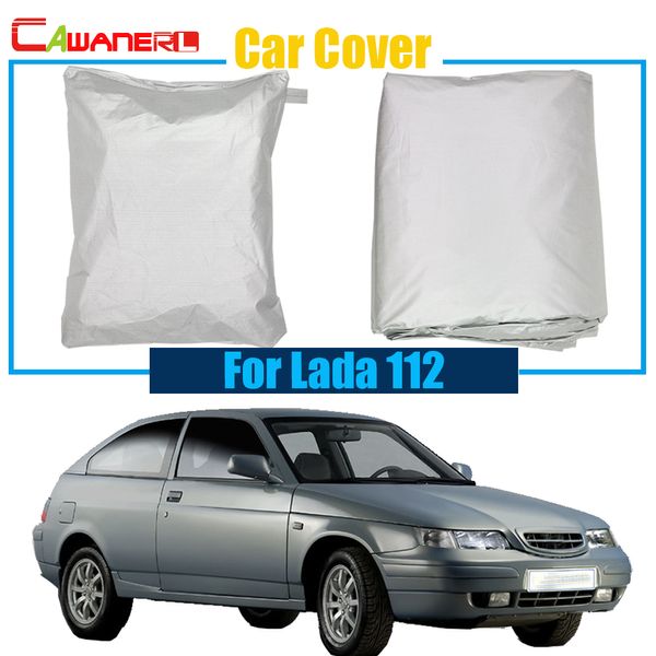

cawanerl car cover auto outdoor snow rain sun resistant protection uv anti cover dustproof for lada 112
