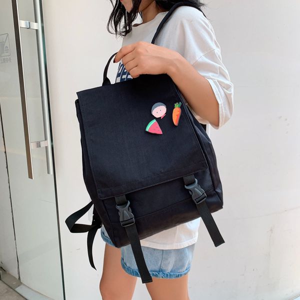 

jiulin japanese girl backpack college students korean sen canvas ins tide backpack