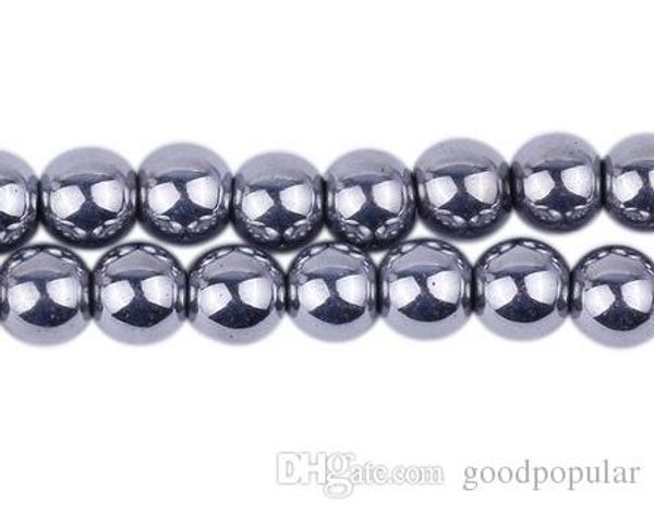 

fashion 8mm 10mm 200pcs/lot high power hematite round bead beads good, Crystal