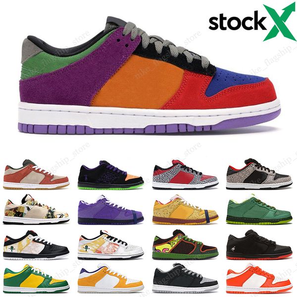 

2020 men women chunky dunky dunk low viotech brazil running shoes shadow raygun tie dye black cement paris mens outdoor trainer