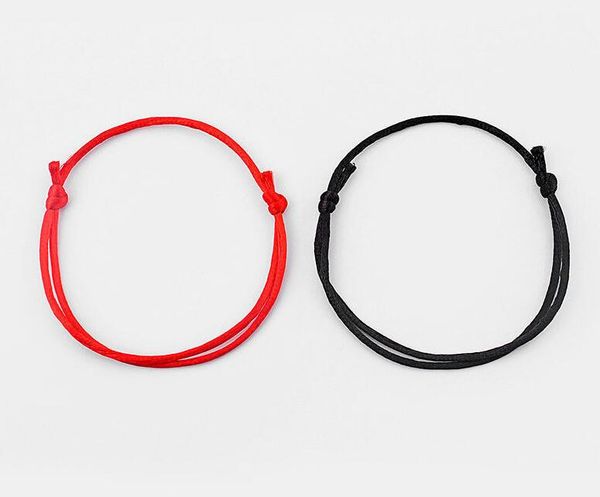 

Ручной Красный / Черный Строка Каббала Счастливый Браслет Браслет Винтаж Регулир