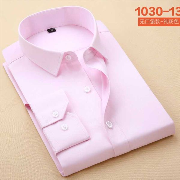 

men long sleeve single breasted dress shirts business wear shirts candy color breathable slim fit wash and wear, White;black