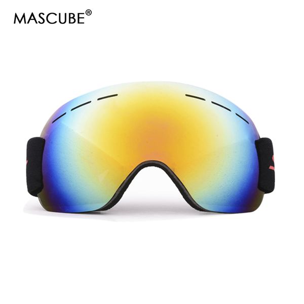 

mascube brand ski goggles uv400 anti-fog big ski mask glasses skiing men women snow snowboard goggles