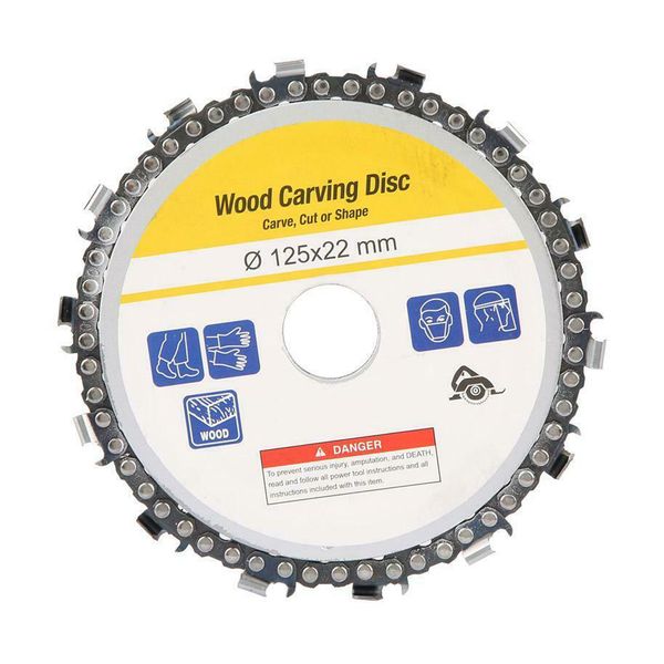 

carbide angle grinder disc chain disc 5" wood carving cutting chain chainsaw blade 14 teeth wood slotted saw blade